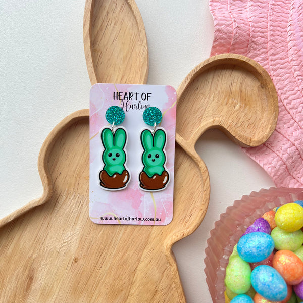Chocolate Peeps Dangle Earrings