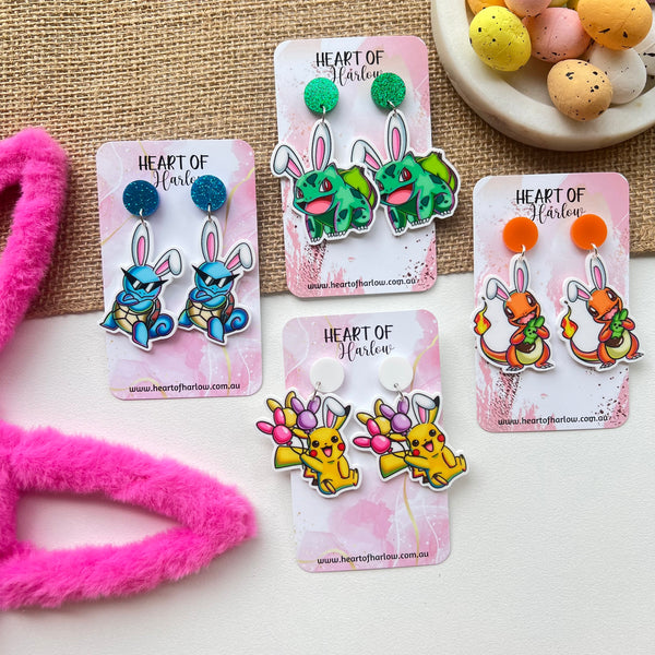Easter Pocket Pal Electric Dangle Earrings