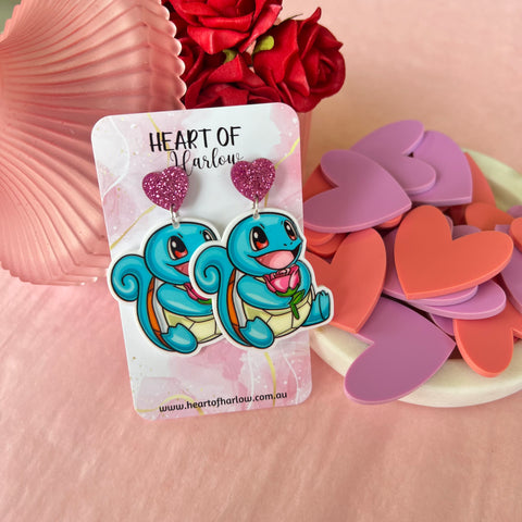 Valentine Water Pocket Pal Dangle Earrings