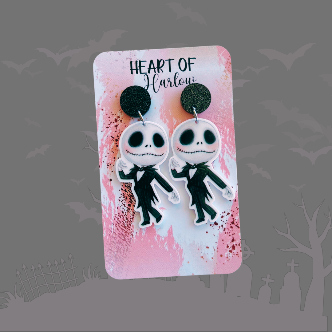 Pumpkin King Dangle Earrings