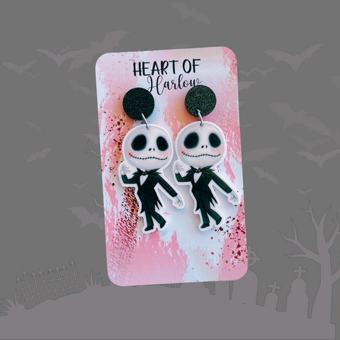 Pumpkin King Dangle Earrings