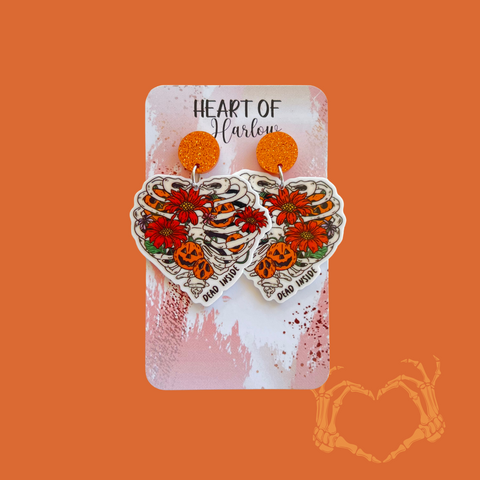 Dead Inside Dangle Earrings