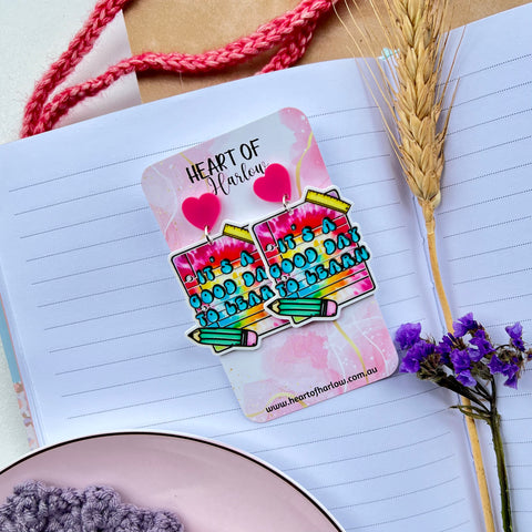 Good Day to Learn Dangle Earrings