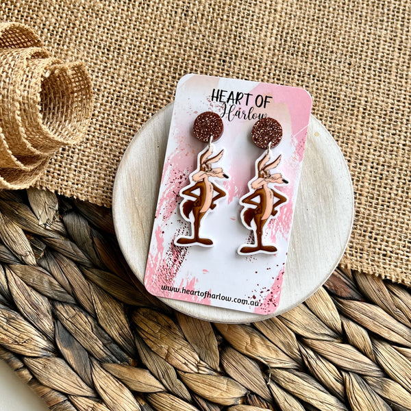 Tunes Coyote Dangles Earrings