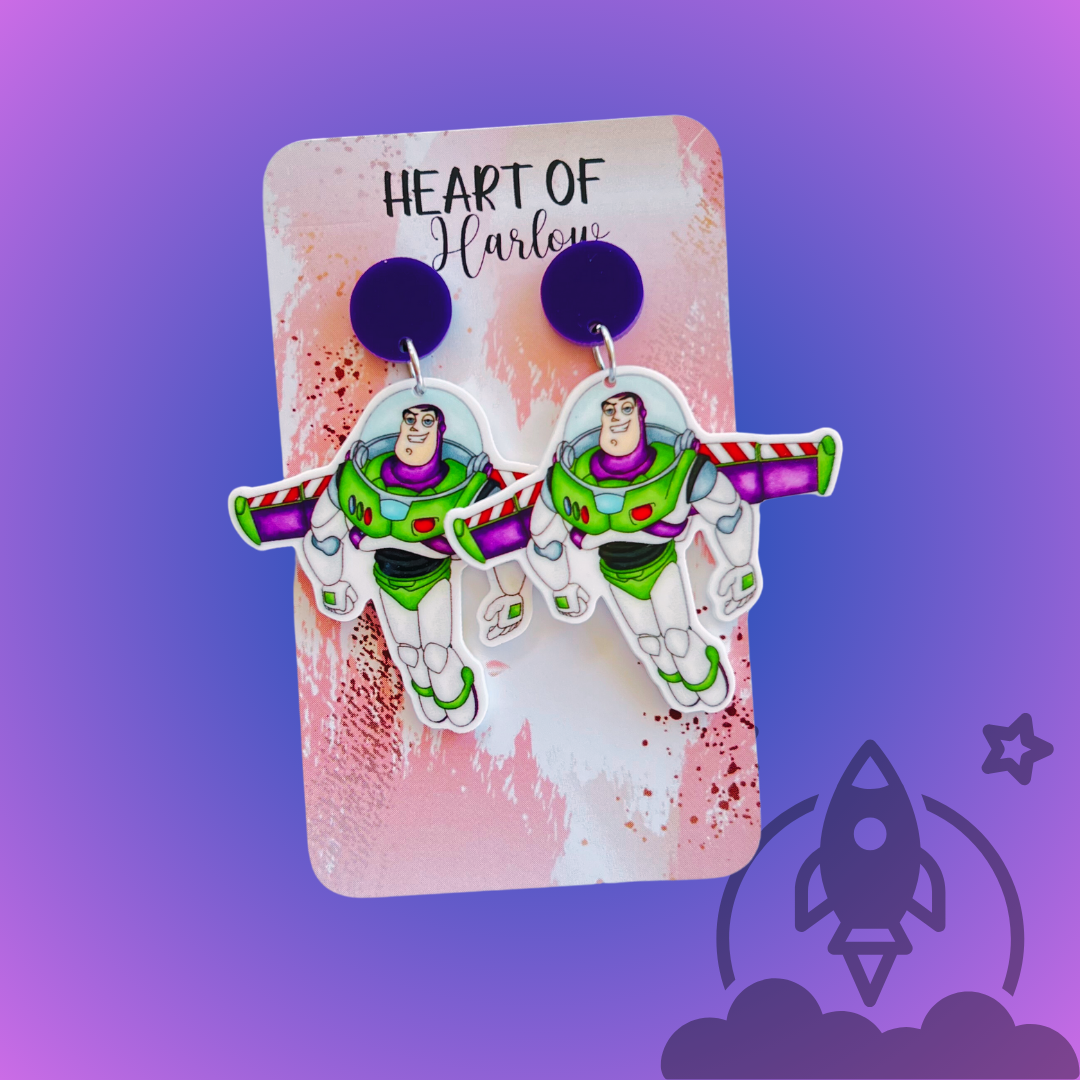 Space Ranger Version 2 Dangle Earrings