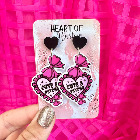 Cute and Psycho Dangle Earrings