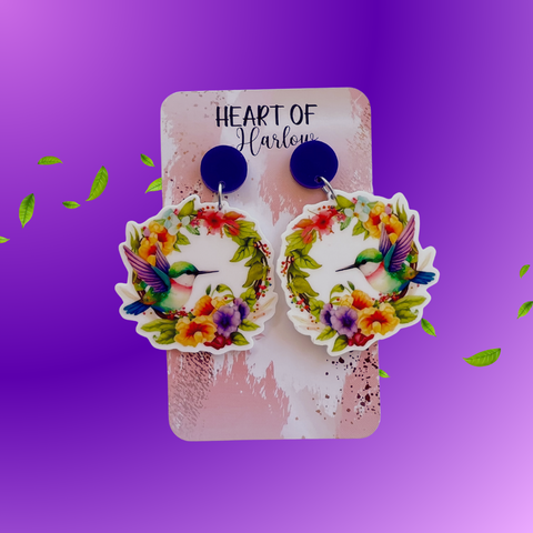 Hummingbird Dangle Earrings