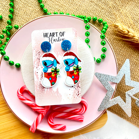 Pocket Pals Christmas Water Dangle Earrings