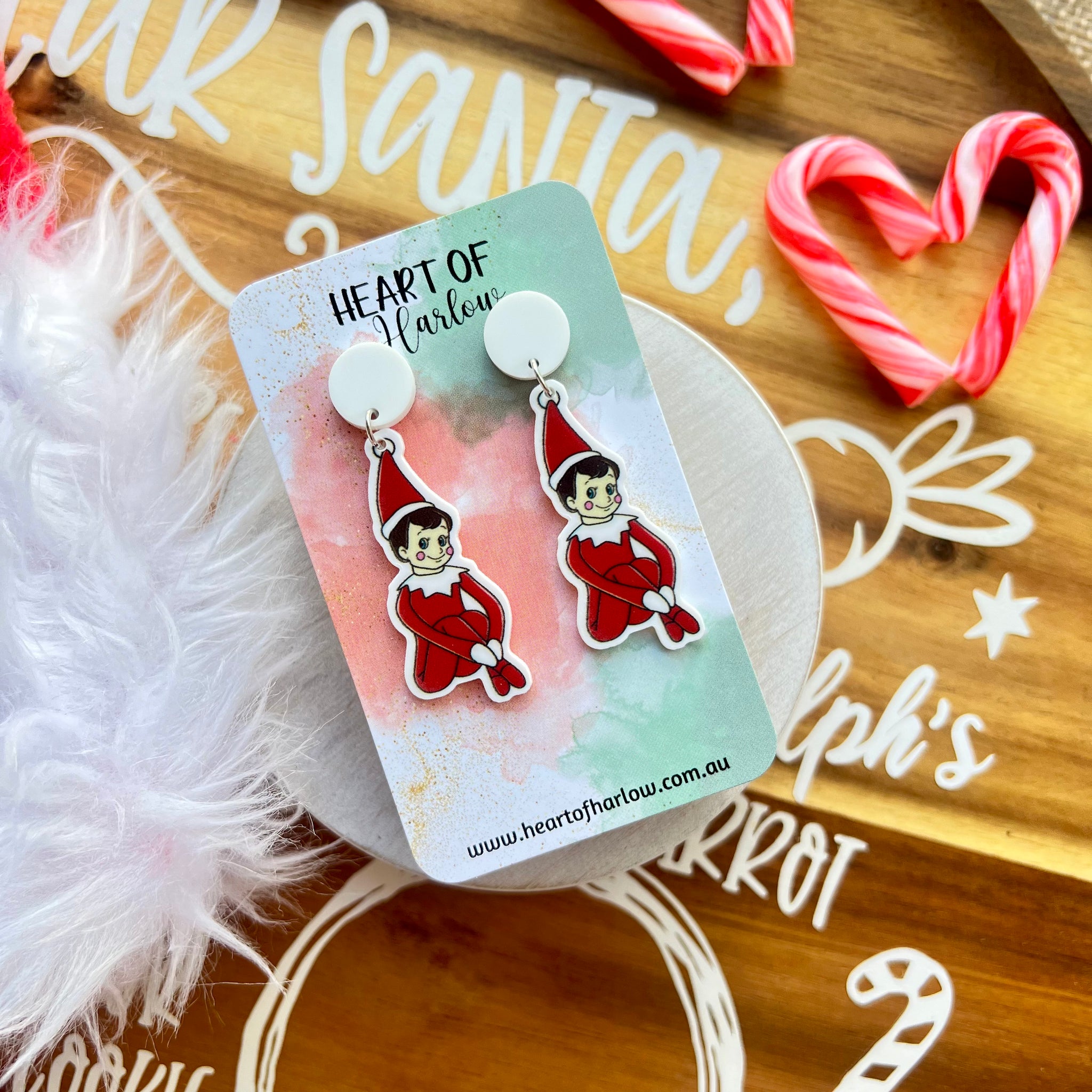 Sitting Elf Dangle Earring