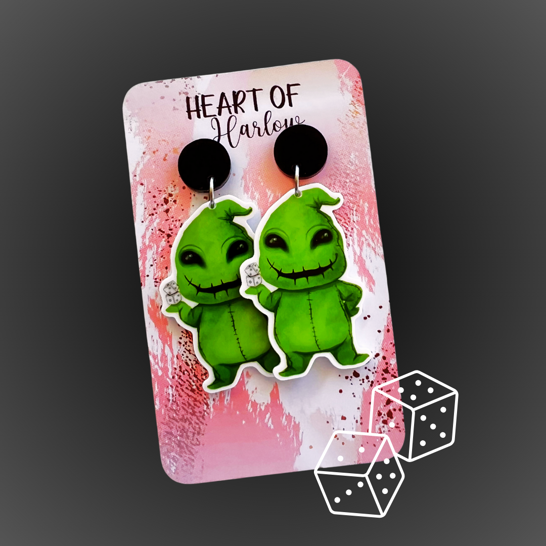 Dice Oogie Version 2 Dangle Earrings