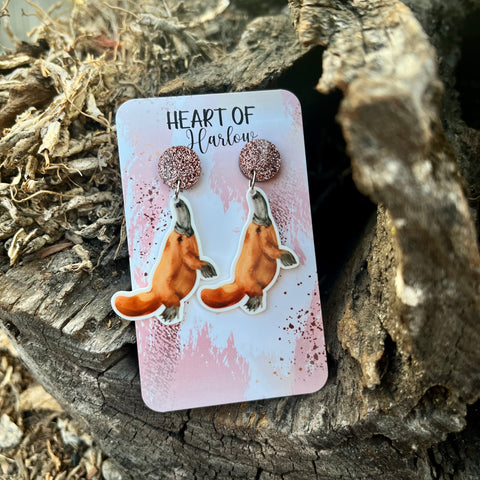 Platypus Dangle Earrings