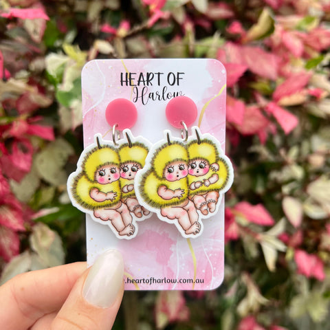 Gumnut Babies Dangle Earrings