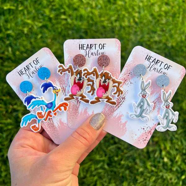 Tunes Road Runner Dangle Earrings