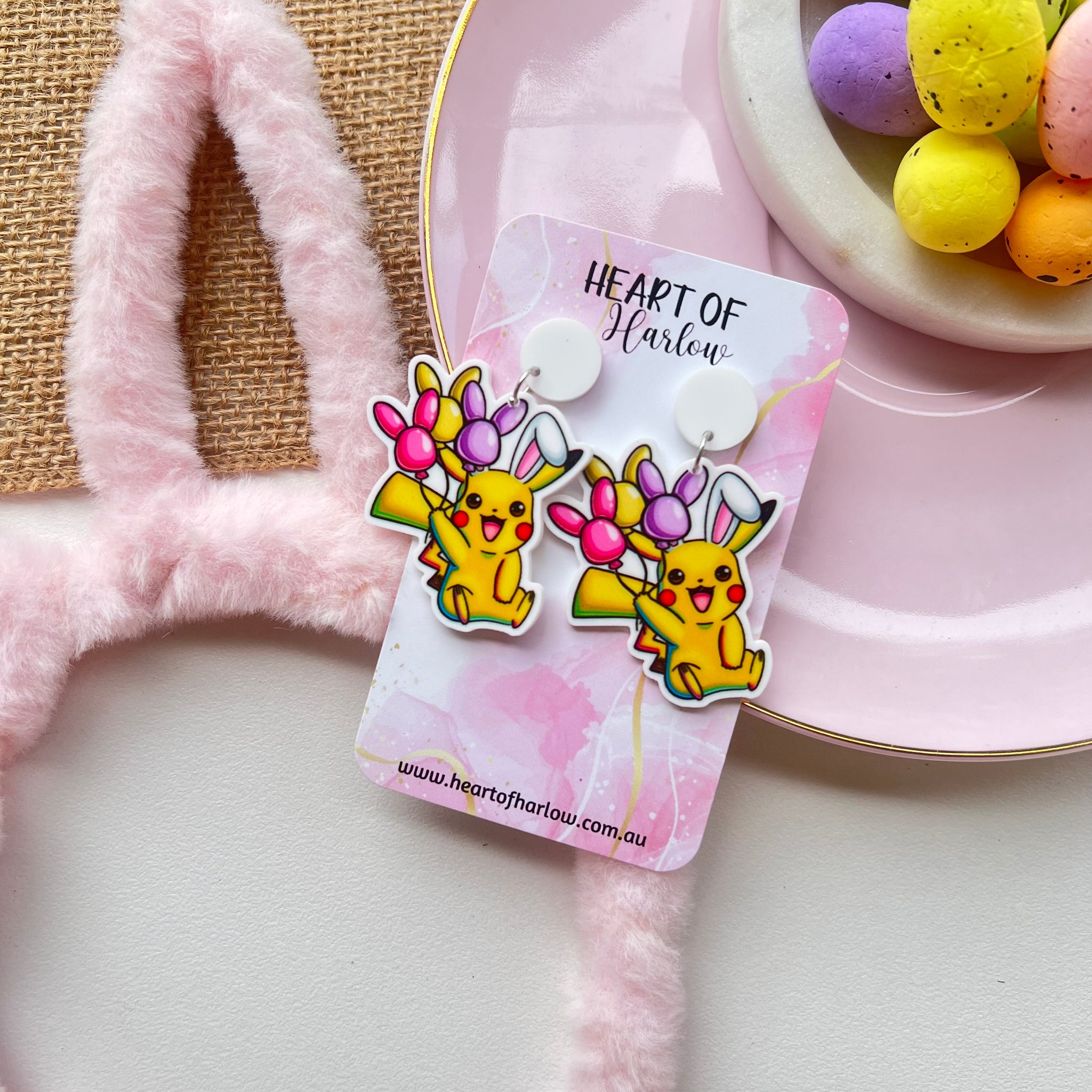 Easter Pocket Pal Electric Dangle Earrings