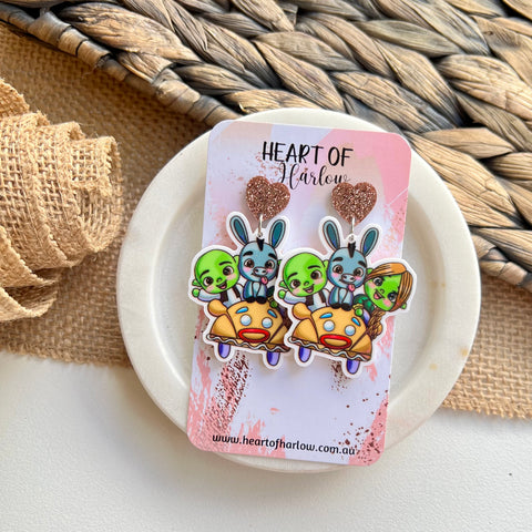 Ogre Gang Dangle Earrings