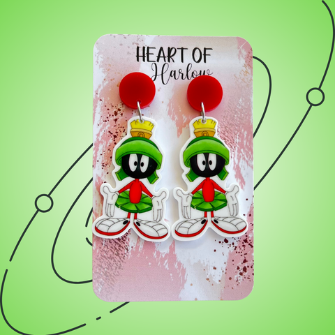 Tunes Space Martain Dangle Earrings