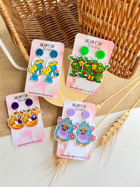 CatDog Dangle Earrings