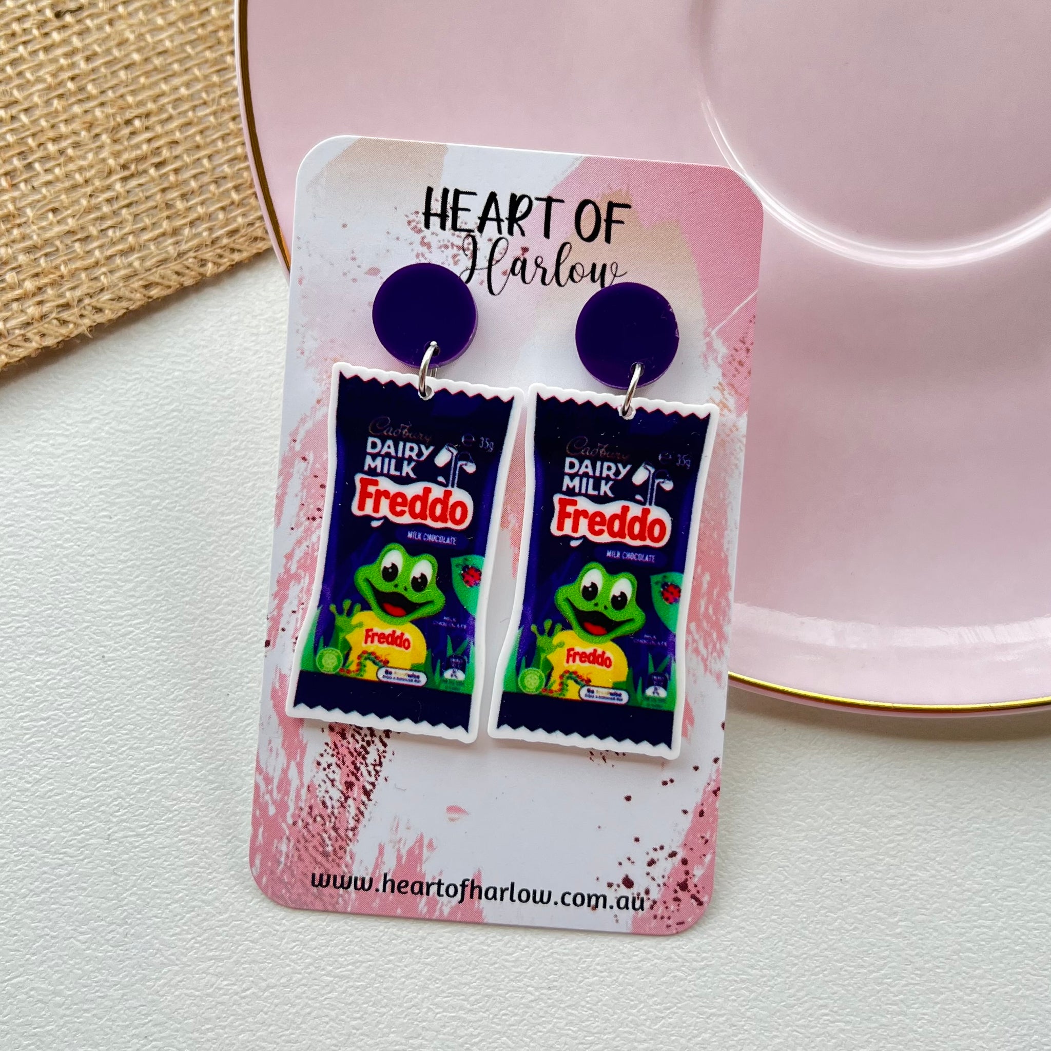 Chocolate Frog Dangle Earrings