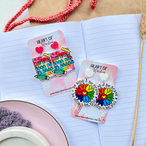 Be You Flower Dangle Earrings