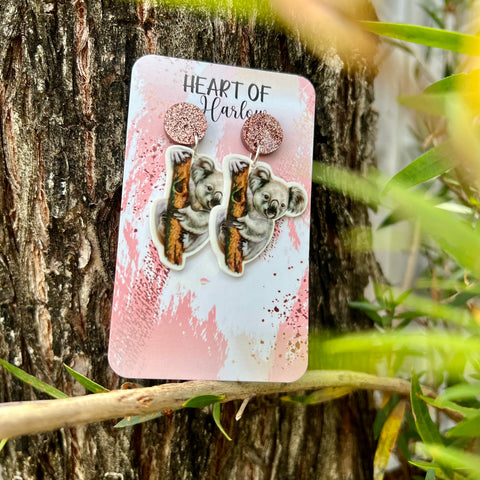 Koala Dangle Earrings