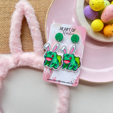 Easter Pocket Pal Grass Dangle Earrings