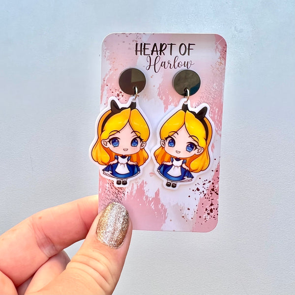 Wonderland Girl Dangle Earrings