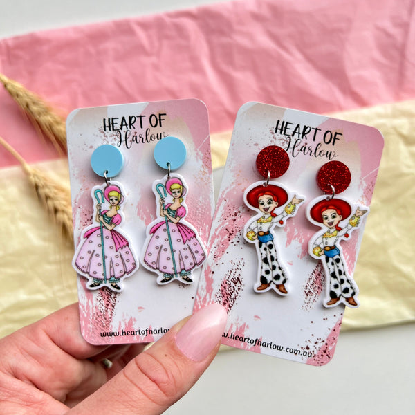 Toy Peep Dangle Earrings