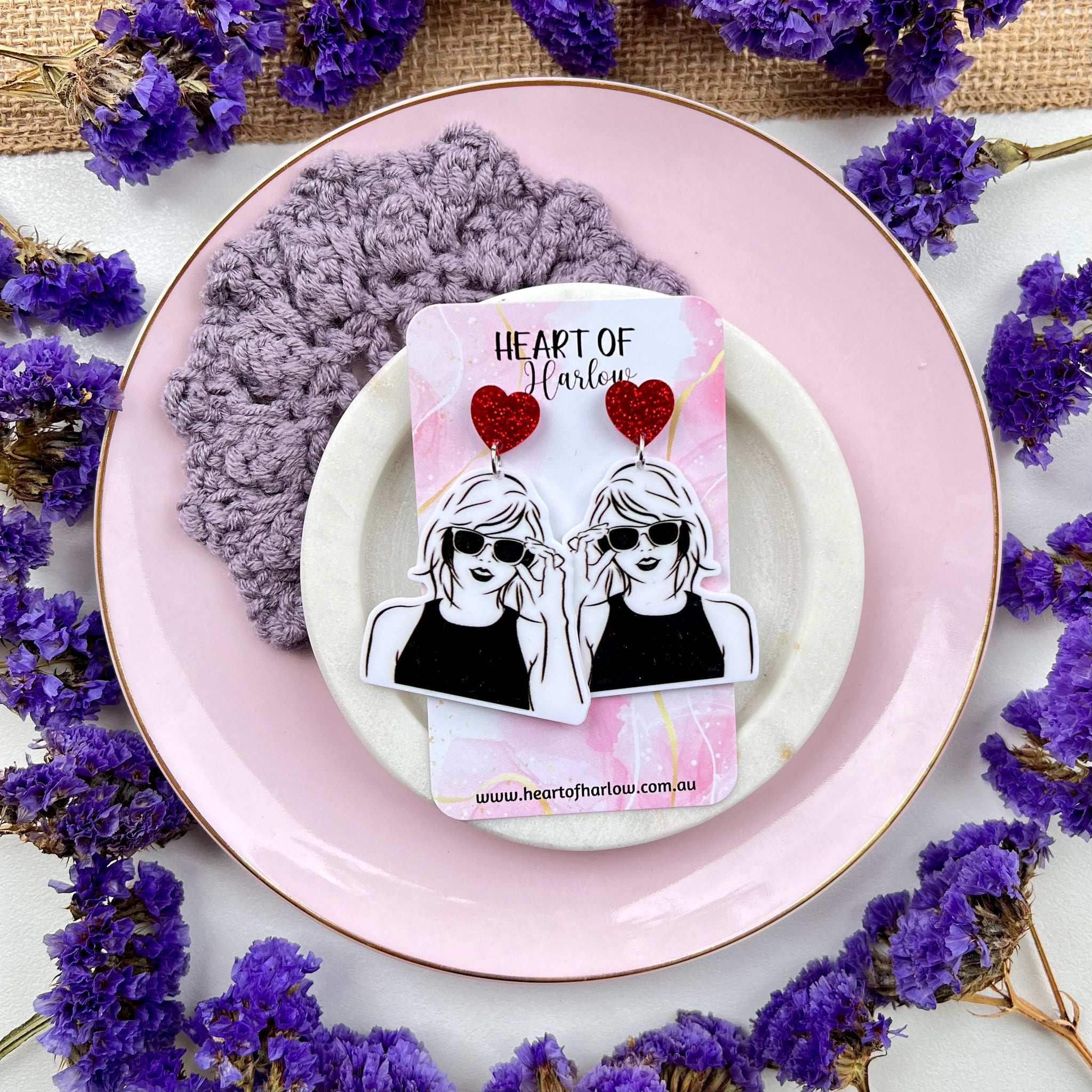 Swift Profile Dangle Earrings