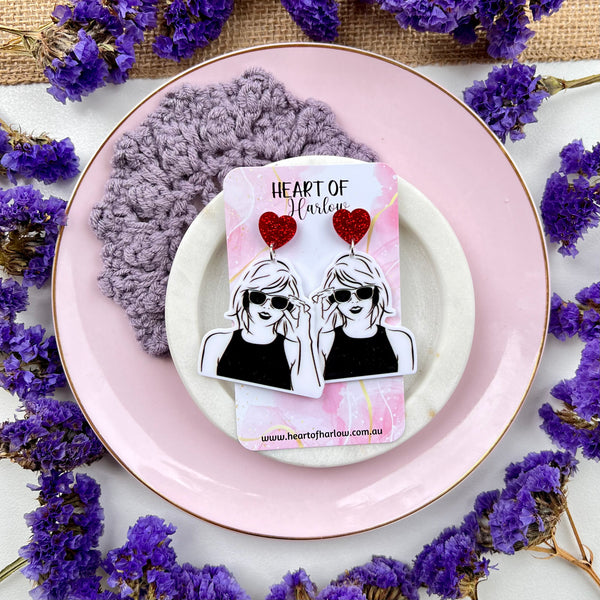 Swift Profile Dangle Earrings