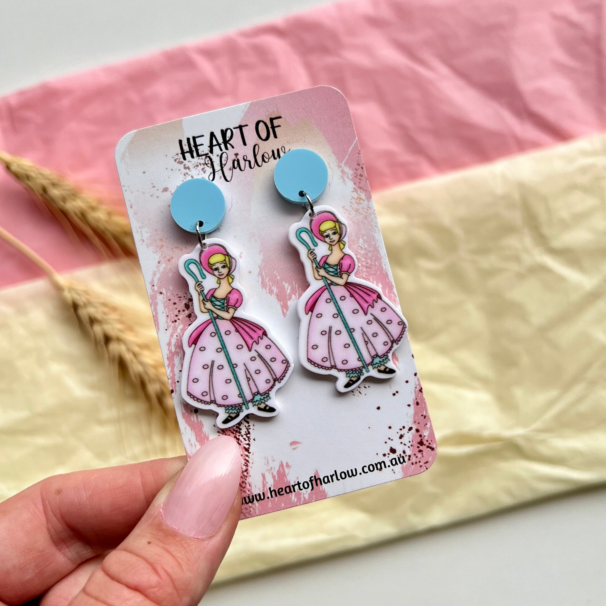 Toy Peep Dangle Earrings