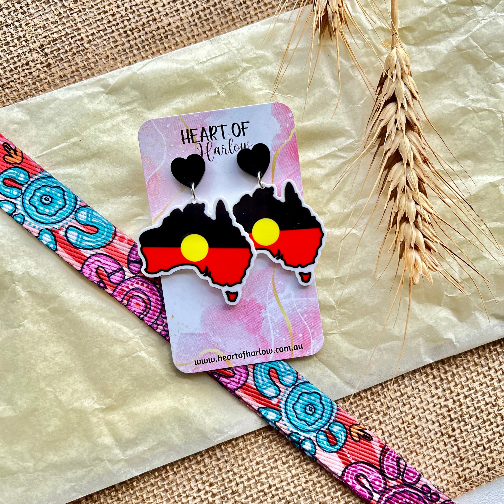 Aboriginal Australia V2 Dangle Earrings