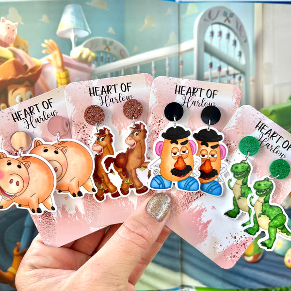 Toy Horse Dangle Earrings