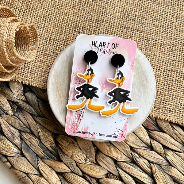 Tunes Duck Dangle Earrings