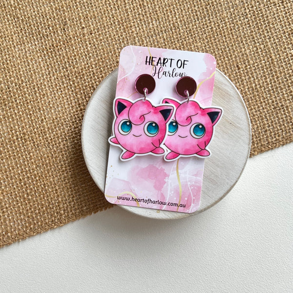 Pocket Pals Puff Dangle Earrings