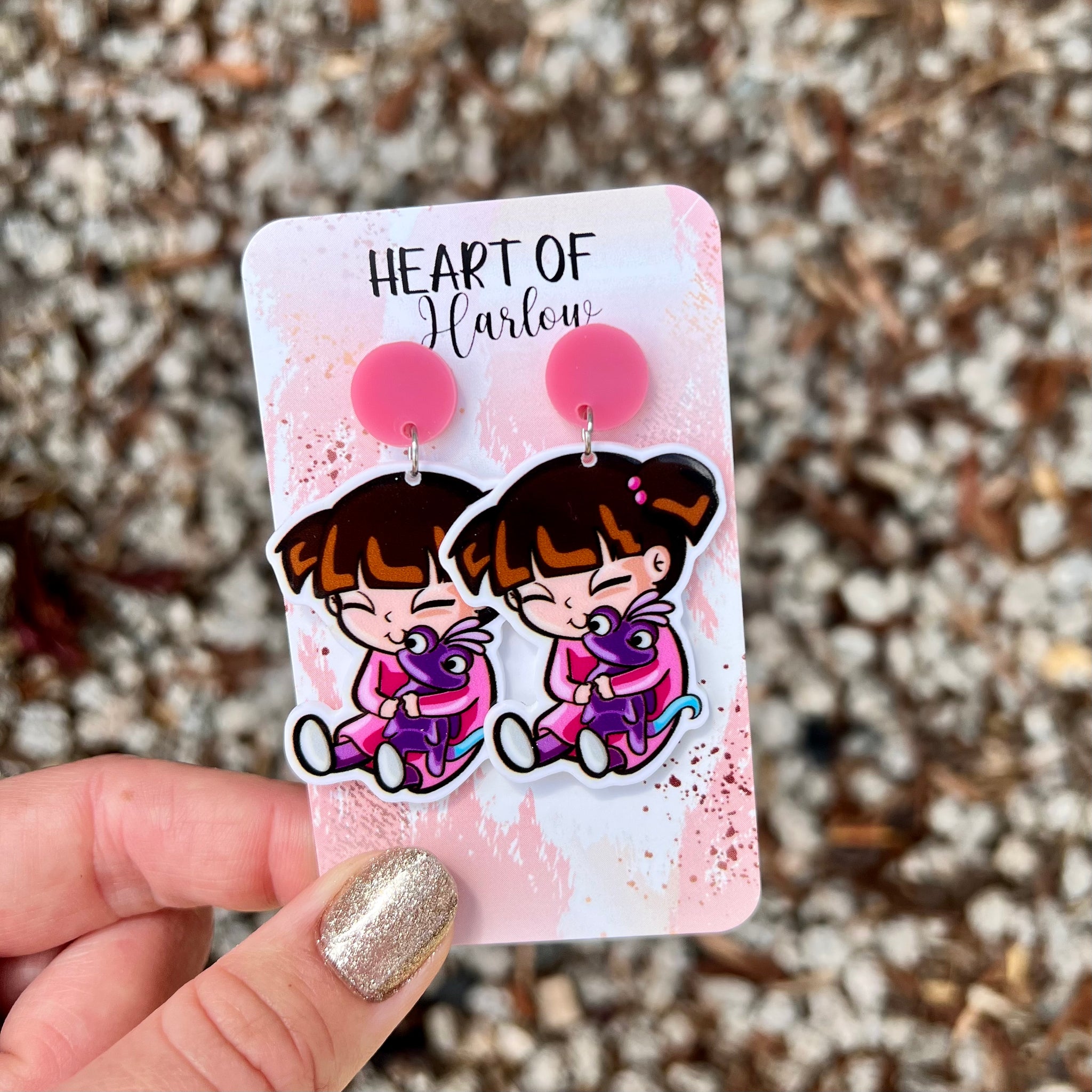 Monsters. Boo Girl Dangle Earrings