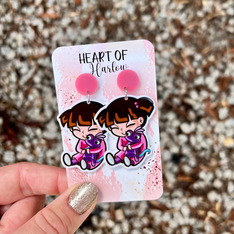Monsters. Boo Girl Dangle Earrings