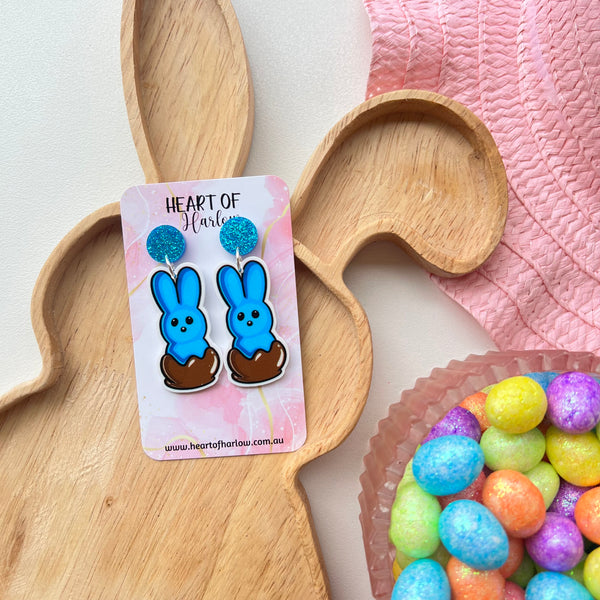 Chocolate Peeps Dangle Earrings