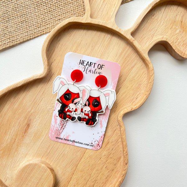 Dpool Easter Dangle Earrings