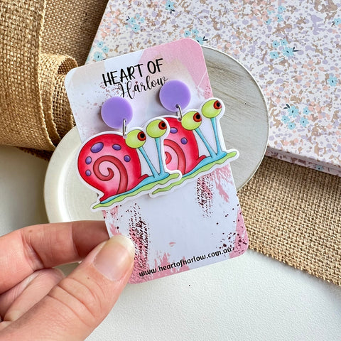 Under the Sea Snail Dangle Earrings