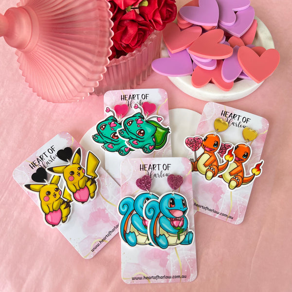 Valentine Water Pocket Pal Dangle Earrings