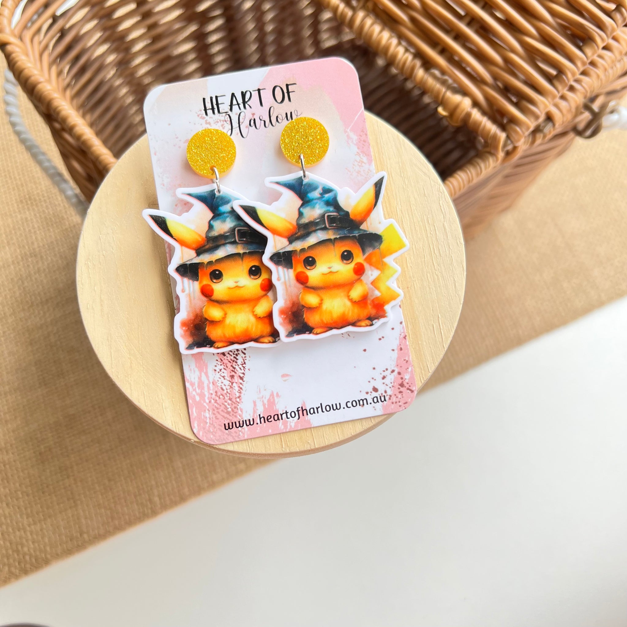 Pocket Pals Electric Wizard Dangle Earrings