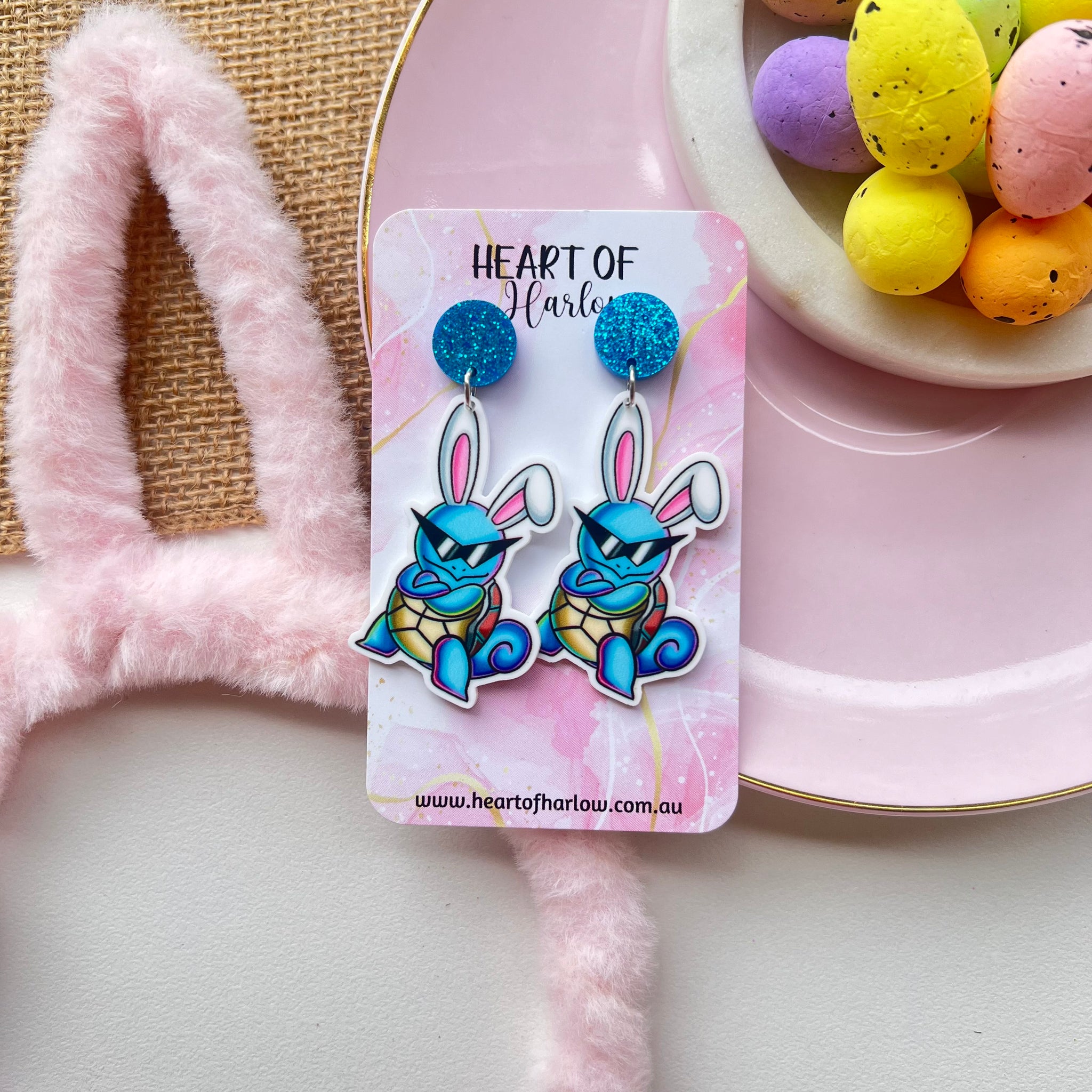 Easter Pocket Pal Water Dangle Earrings