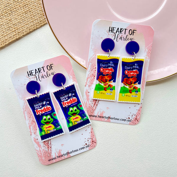 Chocolate Koala Dangle Earrings