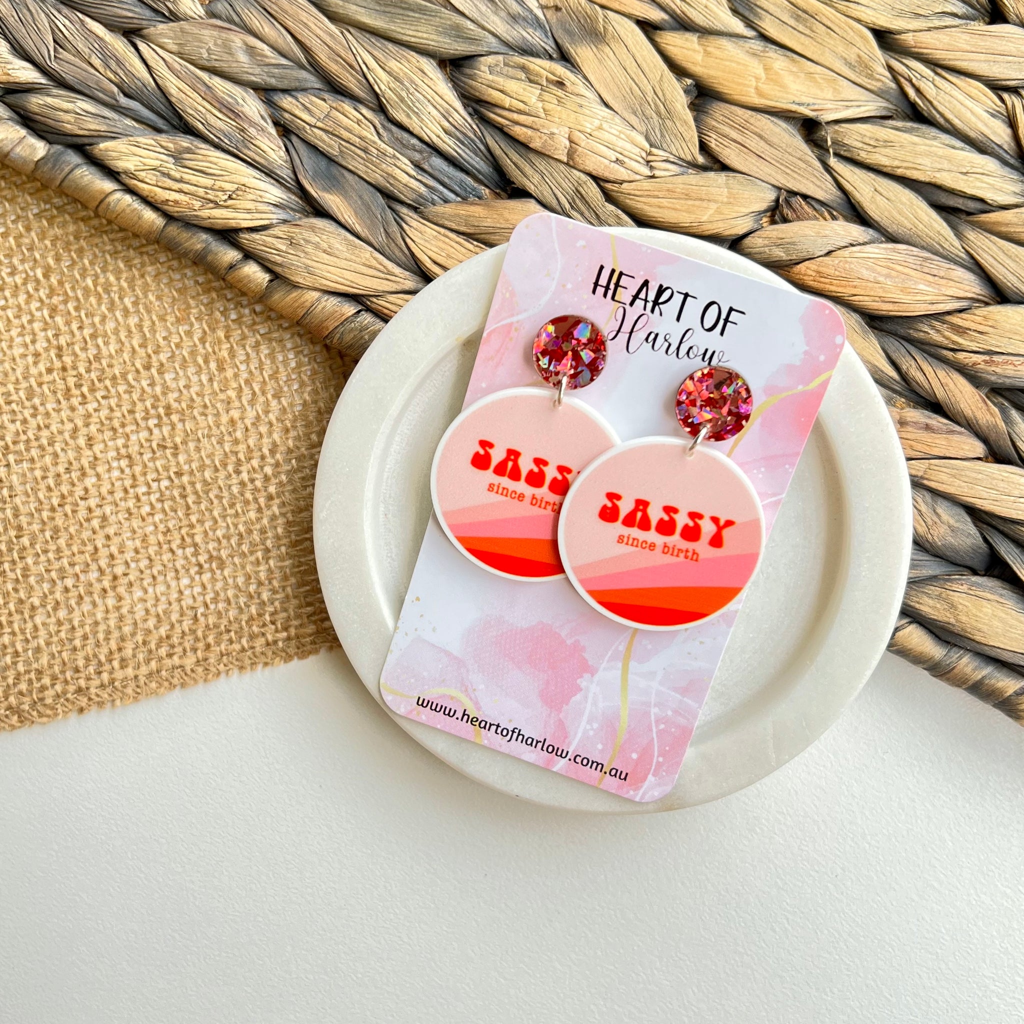 Sassy Since Birth Dangle Earrings