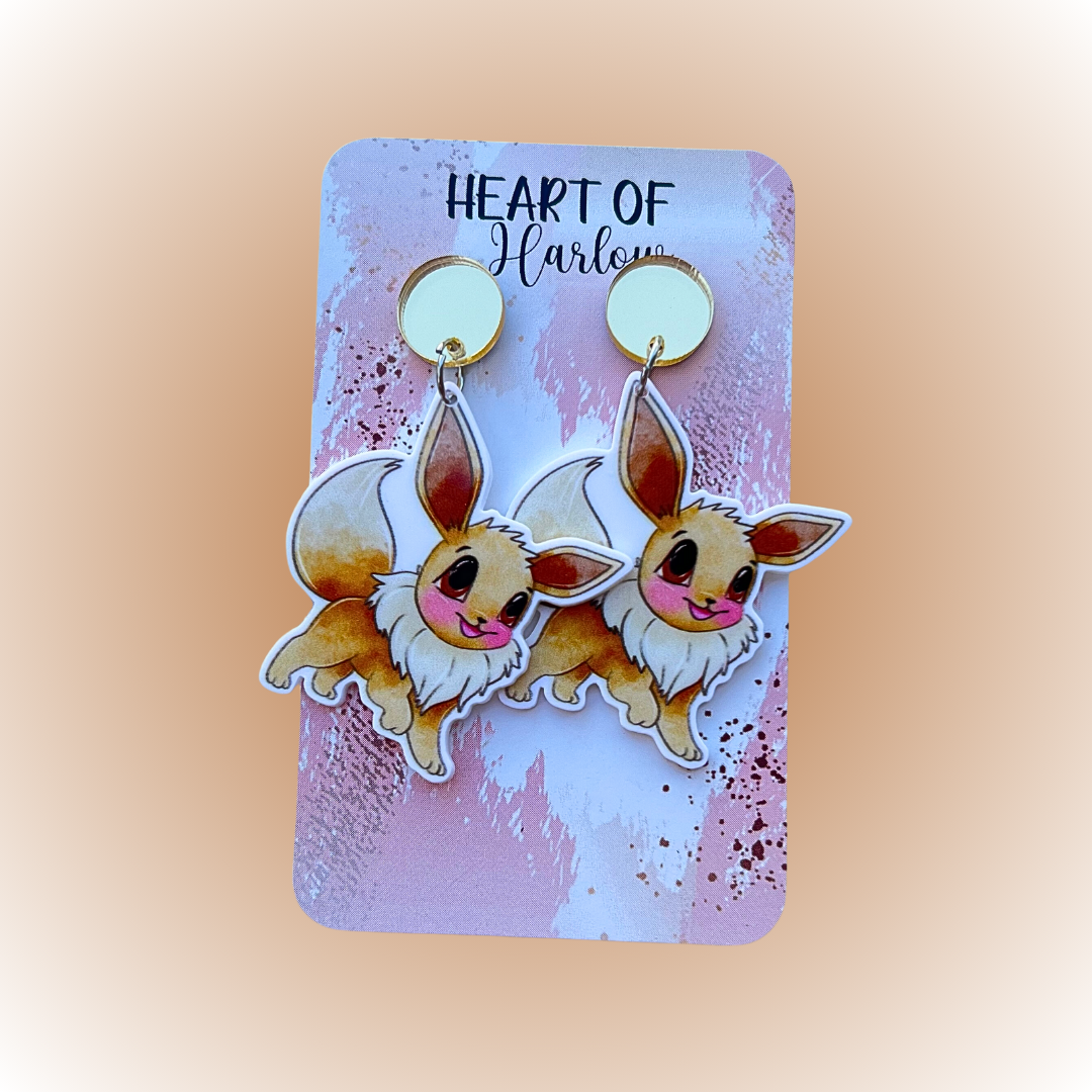 Pocket Pals Eevee Dangle Earrings