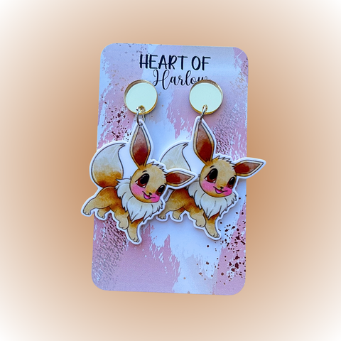 Pocket Pals Eevee Dangle Earrings