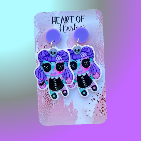 Halloween Gal Dangle Earrings