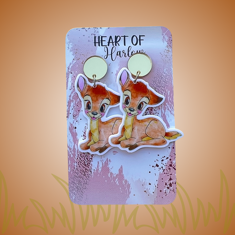 Sweet Deer Dangle Earrings
