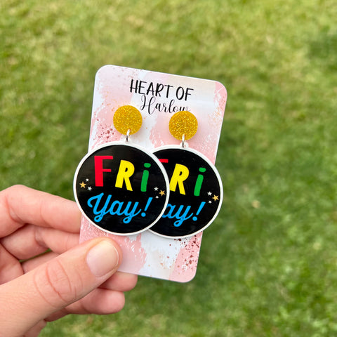 Fri-Yay Stars Dangle Earrings