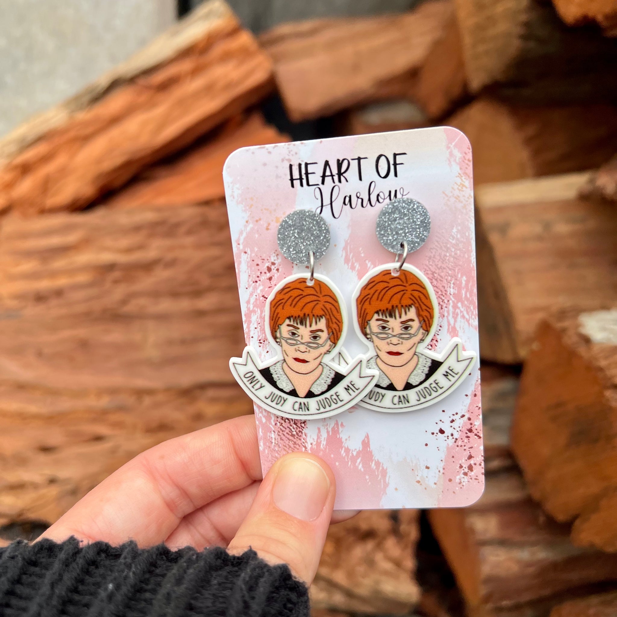 Only Judy Can Judge Me Dangle Earrings